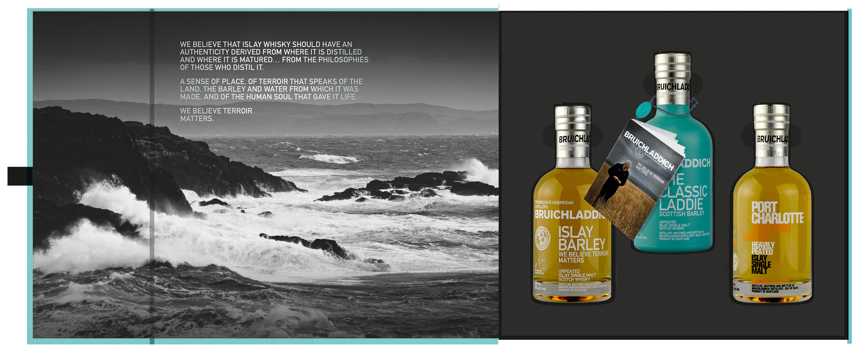 Bruichladdich Whisky Geschenkpackung 3x200ml Set