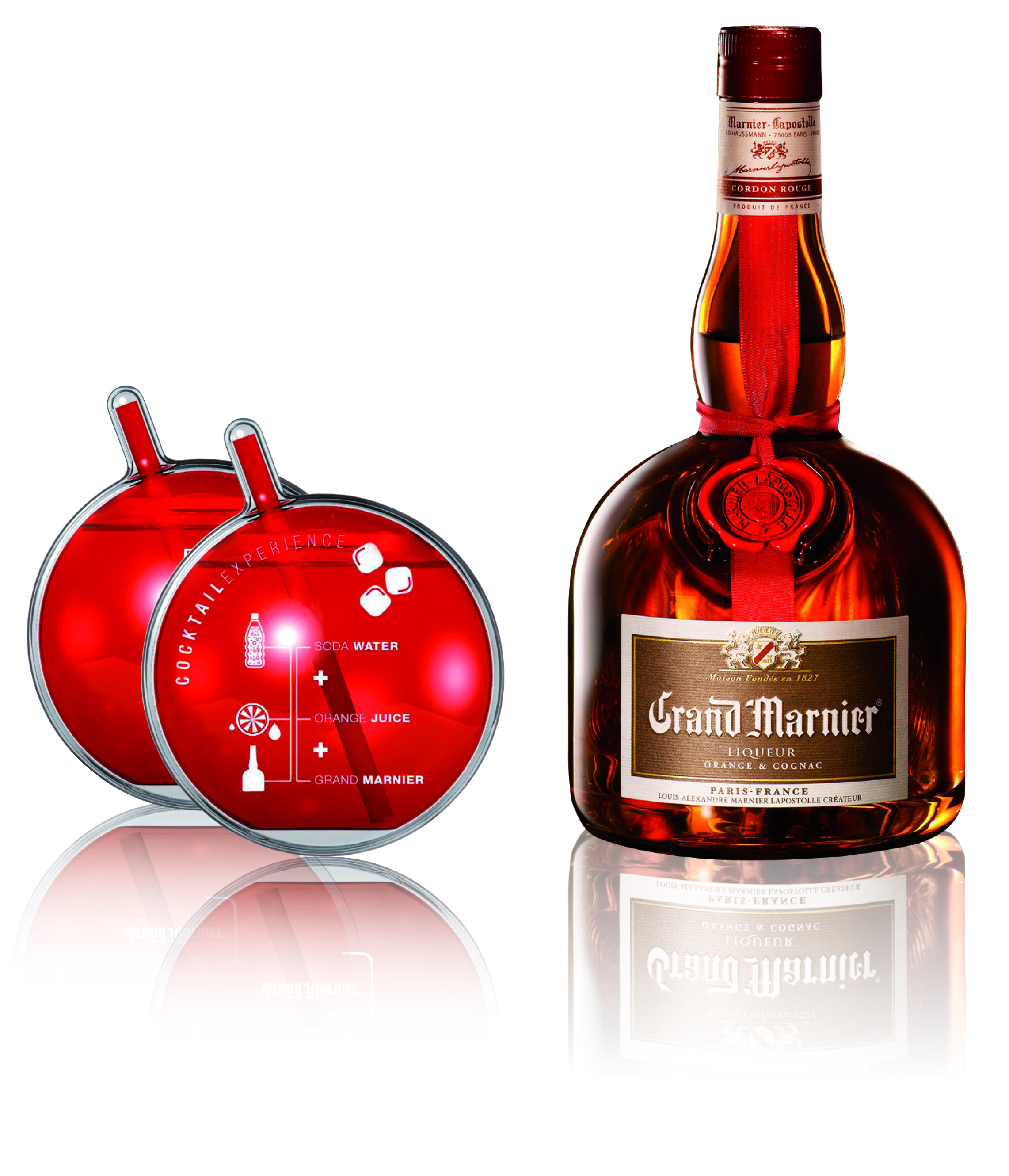 Grand Marnier mit 2 Grand O Bubbles