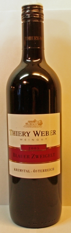 Thiery-Weber Kremser Sandgrube Blauer Zweigelt