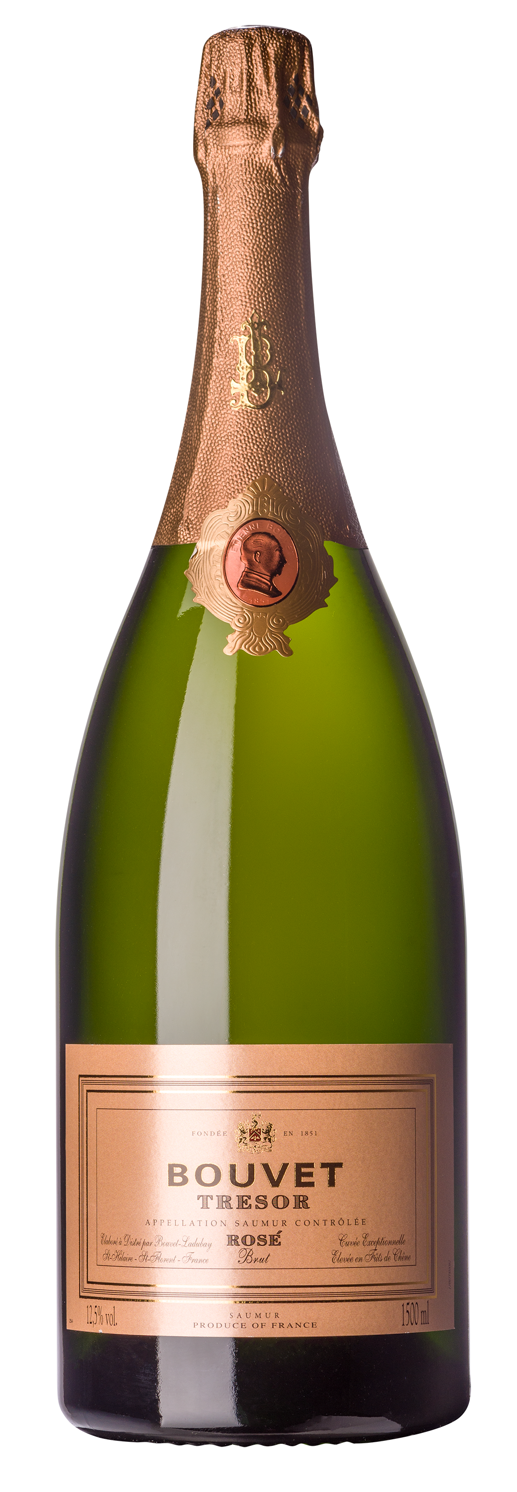 Bouvet Cremant Cuvée Tresor Rosé brut Magnumflasche