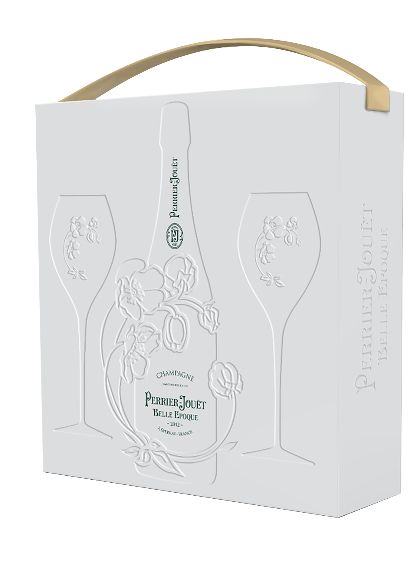 Champagner Perrier Jouet Belle Epoque mit Glas